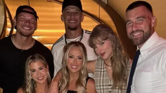 Taylor Swift and Travis Kelce Rejoice at Patrick Mahomes' 30th Birthday Gala