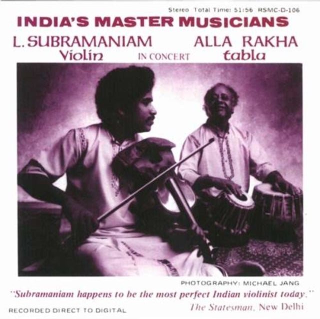 Subramaniam and Rahka: India's Master Musicians