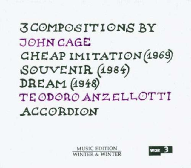 3 Compositions: Cheap Imitation I, Ii and Iii (Anzelloti)