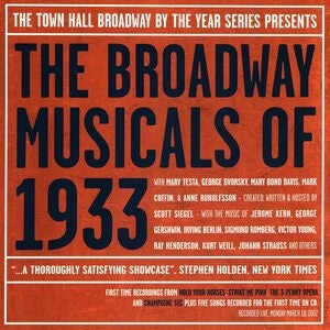 The Broadway Musicals of 1933