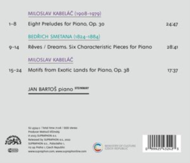 Kabelác: Eight Preludes/Motifs from Exotic Lands/Smetana: Dreams
