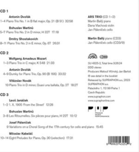 Ars Trio/Martin Bally: Dvorák/Novák/Mozart/Martinu/...