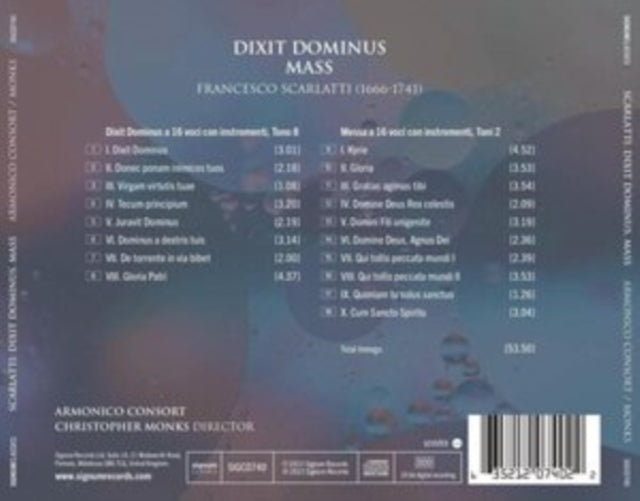 Francesco Scarlatti: Dixit Dominus/Mass