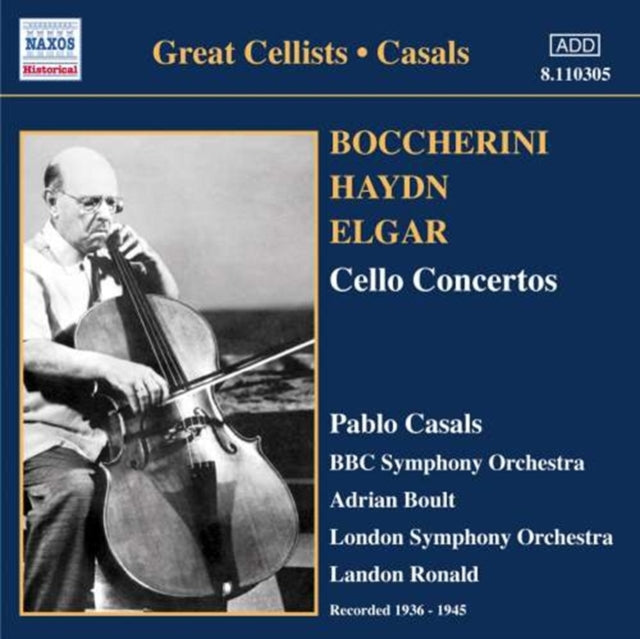 Cello Concertos (Boult, Lso, Ronald, Bbc So, Casals)