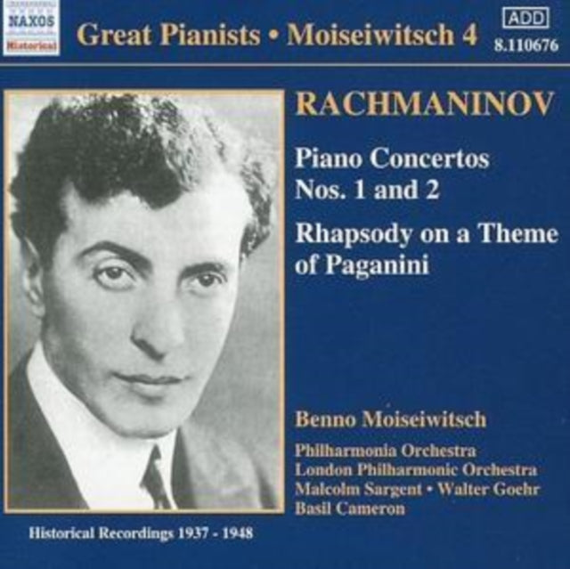 Piano Concertos Nos. 1 and 2 (Moiseiwitsch, Po, Lso, Goehr)