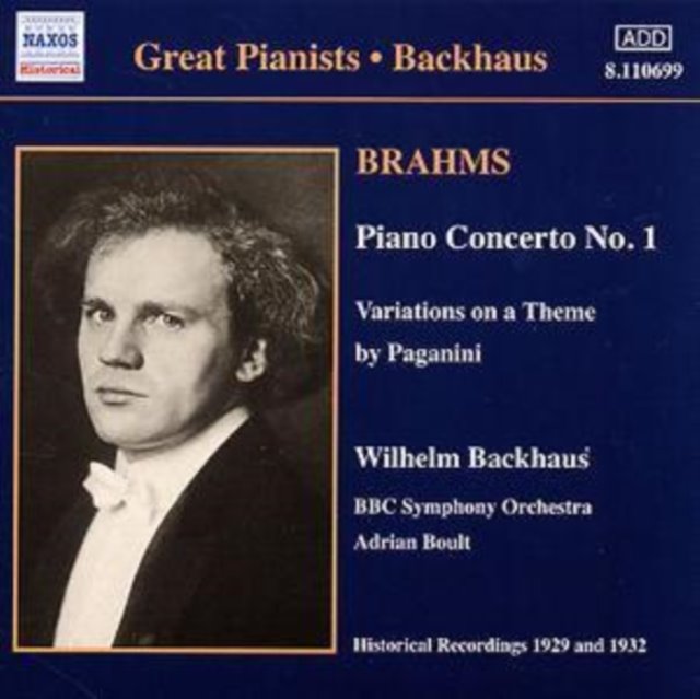 Piano Concerto No. 1 (Boult, Bbcso, Backhaus)