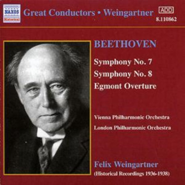 Symphonies Nos. 7 and 8 (Weingartner, Vpo, Lpo)