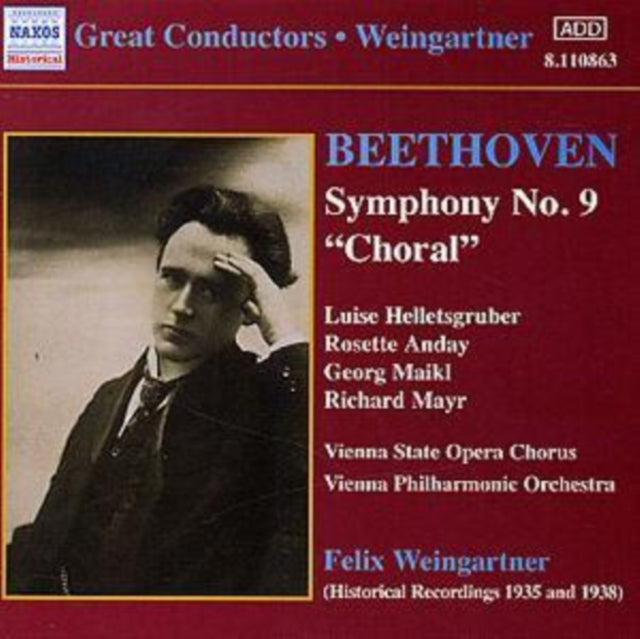 Symphony No. 9 'Choral' (Weingartner, Lpo, Helletsgruber)