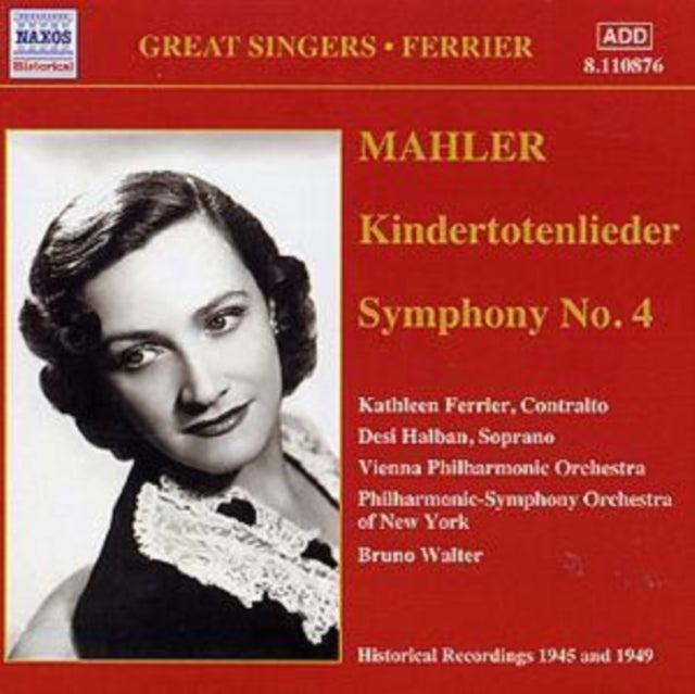 Symphony No. 4, Kindertotenlieder (Walter, Vpo, Ferrier)