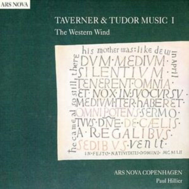 Taverner and Tudor Music 1 (Hillier, Ars Nova Copenhagen)