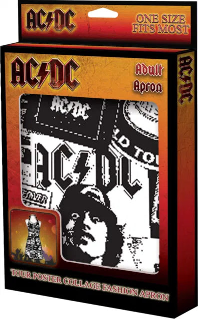 Ac/Dc Black & White Apron
