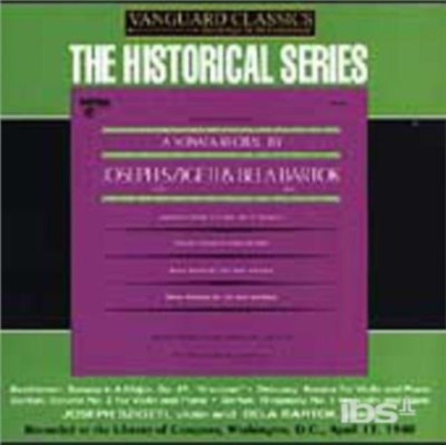 A Sonata Recital By Joseph Szigeti and Bela Bartok