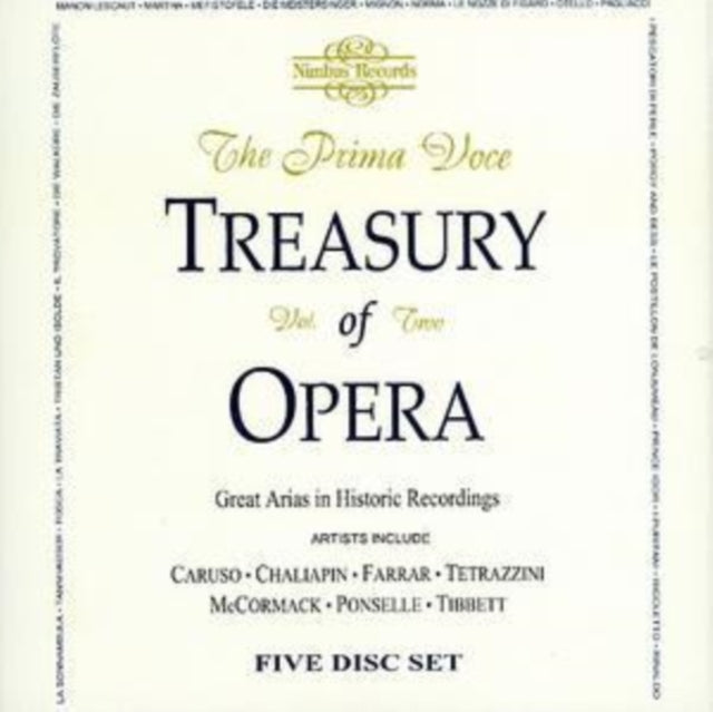 Prima Voce Treasury of Opera Vol.2 Caruso/chaliapin/tibbett