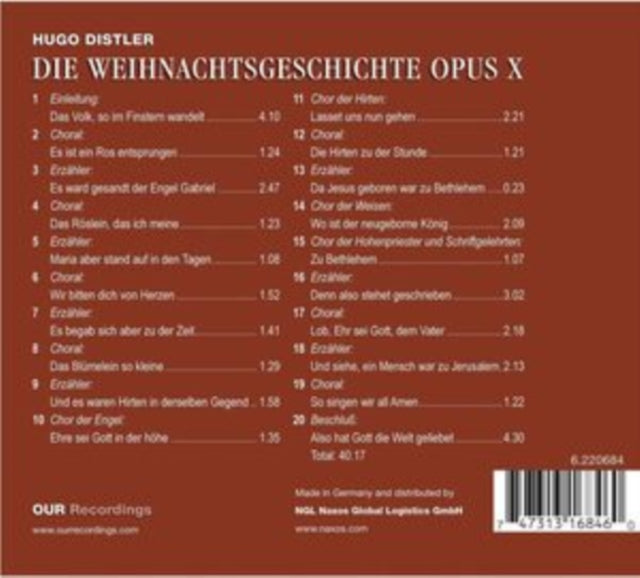 Hugo Distler: Die Weihnachtsgeschichte