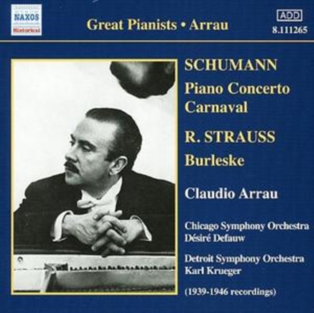 Piano Concerto/burleske (Arrau, Chicago So, Detroit So)