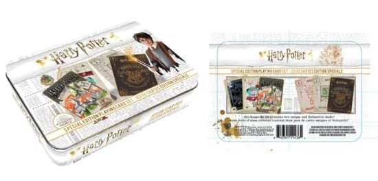 Harry Potter Hogwarts Playing Cards In Tin Set (2 Decks)