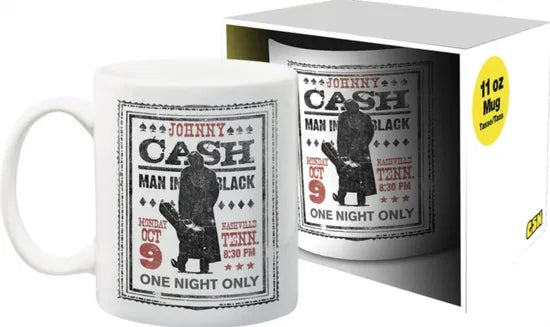Johnny Cash One Night Only 11Oz Boxed Mug