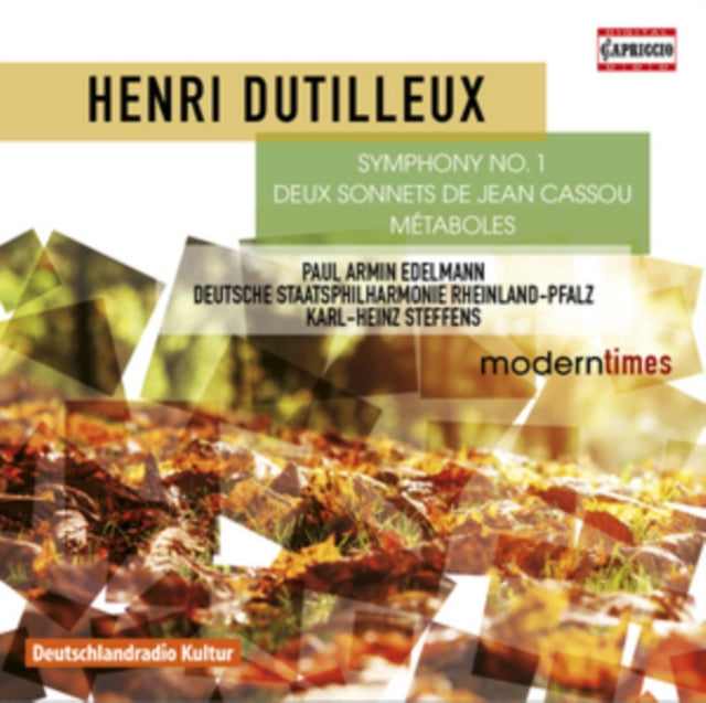 Henri Dutilleux: Symphony No. 1/Deux Sonnets De Jean Cassou/...