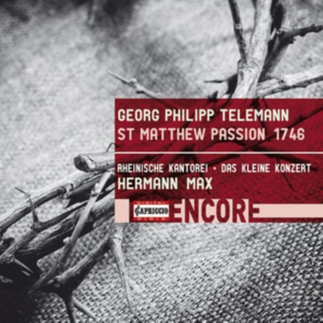 Georg Philipp Telemann: St Matthew Passion 1746