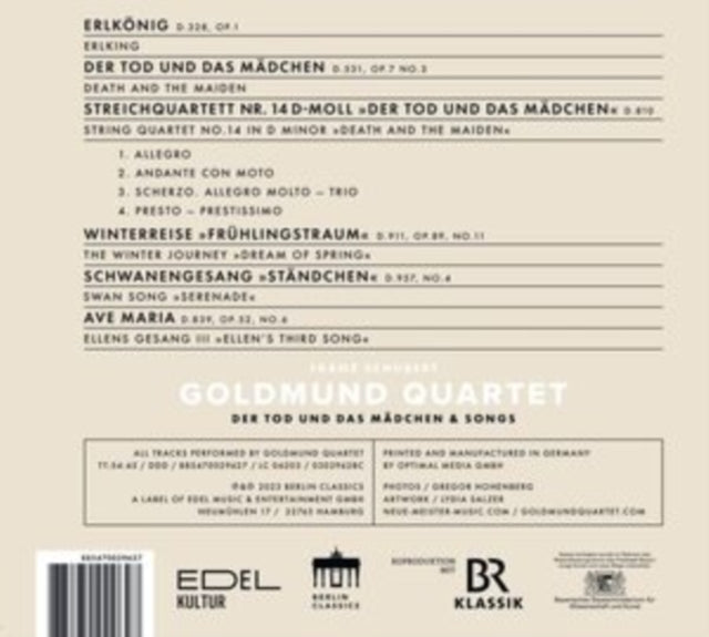 Franz Schubert: Der Tod Und Das Mädchen & Songs
