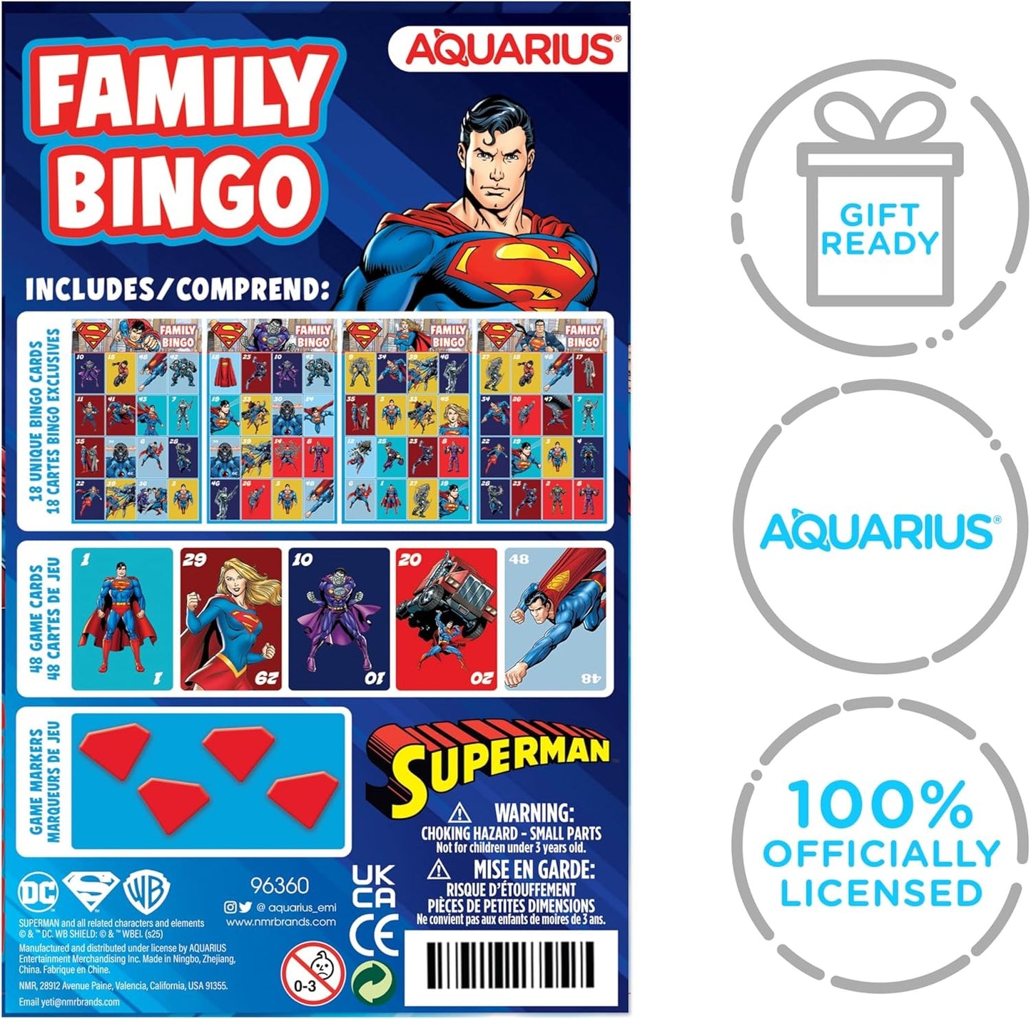 Superman Family Bingo