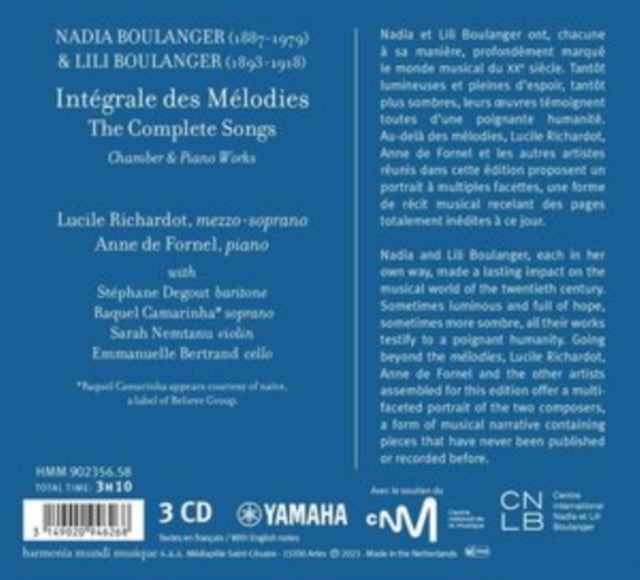 Nadia & Lili Boulanger: Les Heures Claires (The Complete Songs)