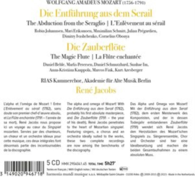 Mozart: Die Singspiele...