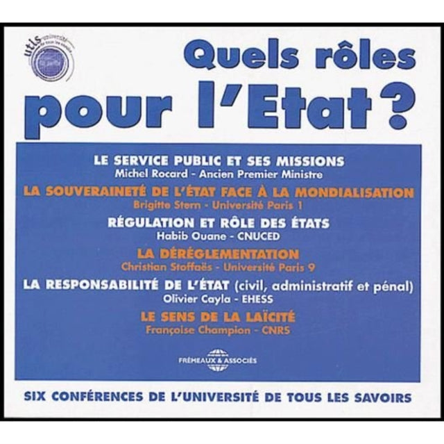 Quel Rôles Pour L'Etat?
