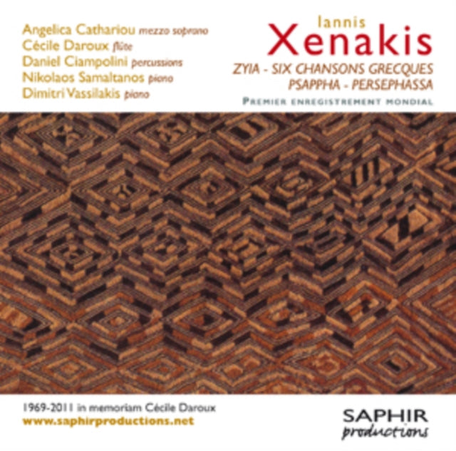 Iannis Xenakis: Zyia/Six Chansons Grecques/Psappha/...