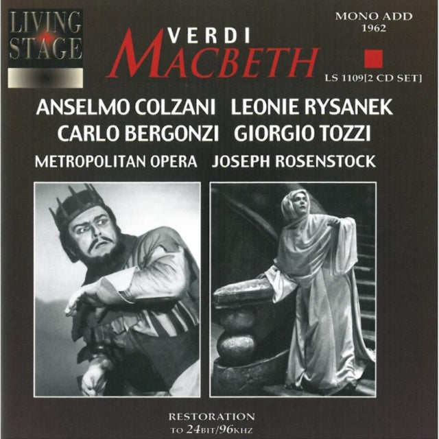 Macbeth Rysanek Bergonzi Met 1962