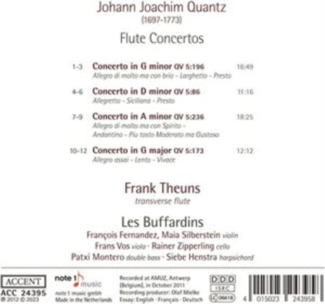Johann Joachim Quantz: Flute Concertos