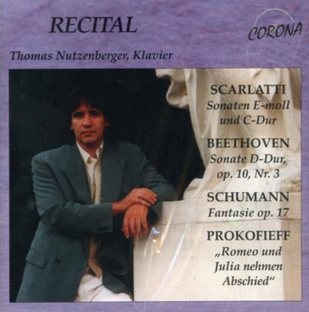 Plays Scarlatti, Beethoven, Schumann and Prokofiev