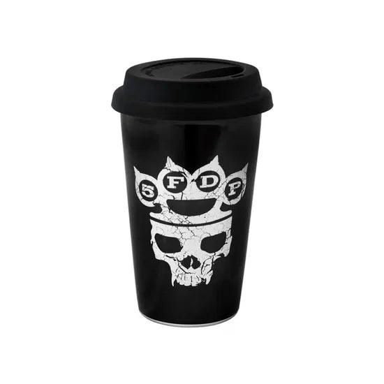Five Finger Death Punch Control With My Knuckles Travel Mug Ceramic
