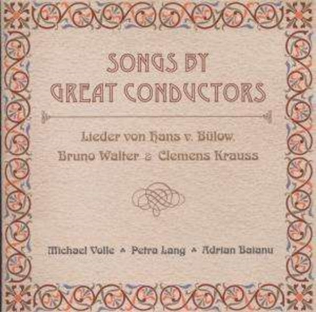 Songs By Great Composers (Volle, Lang, Baianu)