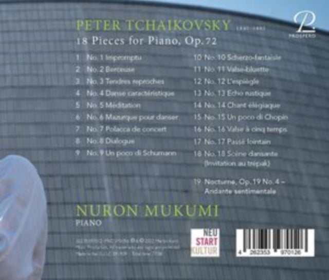 Tchaikovsky: 18 Pieces for Piano, Op. 72