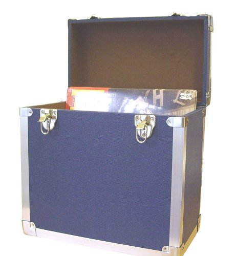 Lp Record Storage Carry Case Navy