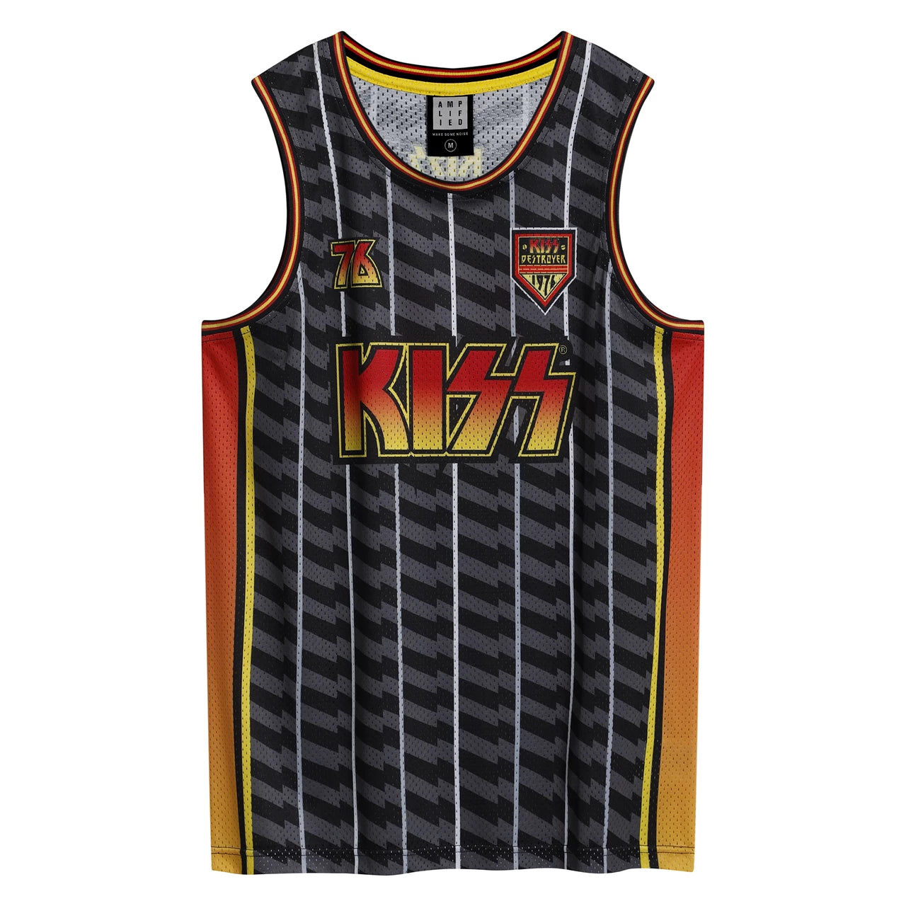Kiss Destroyer Black Basketball Jersey X- Small