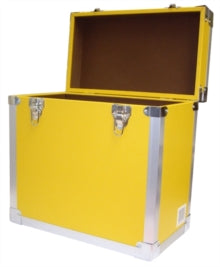 Lp Record Storage Carry Case Yellow