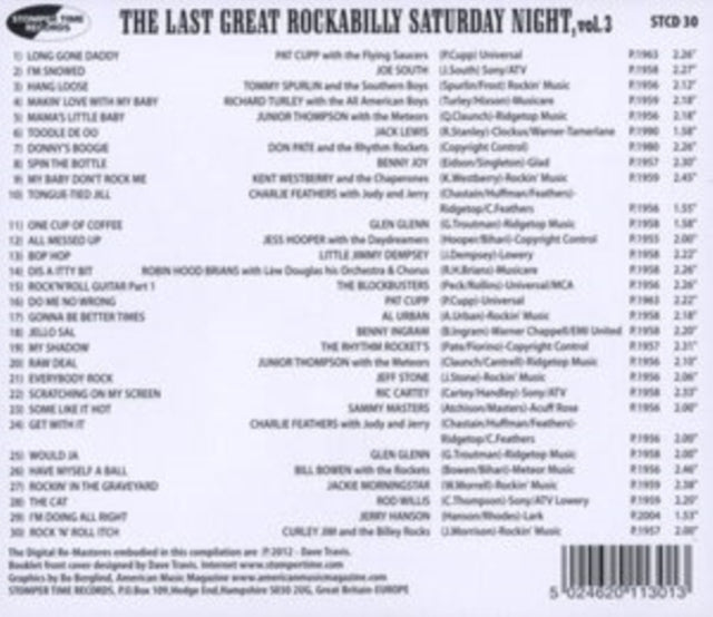 The Last Great Rockabilly Saturday Night
