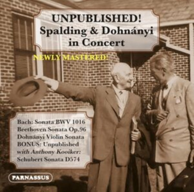 Unpublished: Spalding & Dohnanyi In Concert