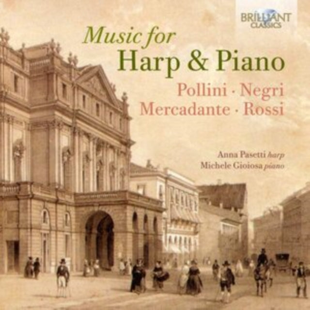 Pollini/Negri/Mercadante/Rossi: Music for Harp & Piano