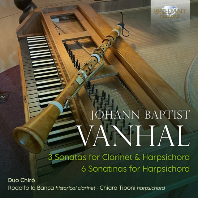 Johann Baptist Vanhal: 3 Sonatas for Clarinet & Harpsichord/...
