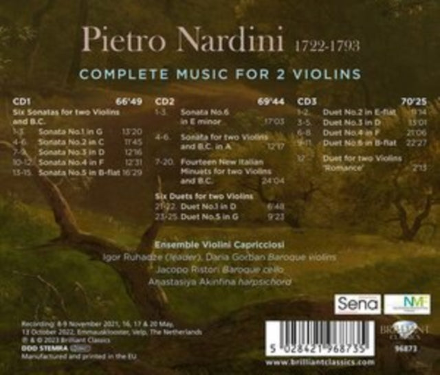 Nardini: Complete Music for 2 Violins