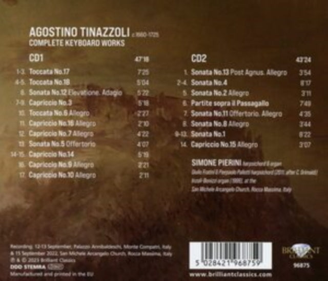 Agostino Tinazzoli: Complete Keyboard Works