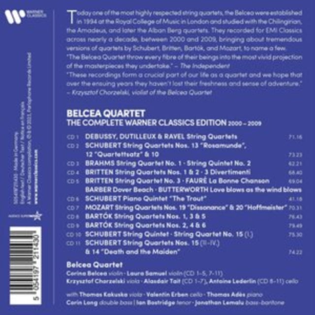 Belcea Quartet: The Complete Warner Classics Edition 2000-2009