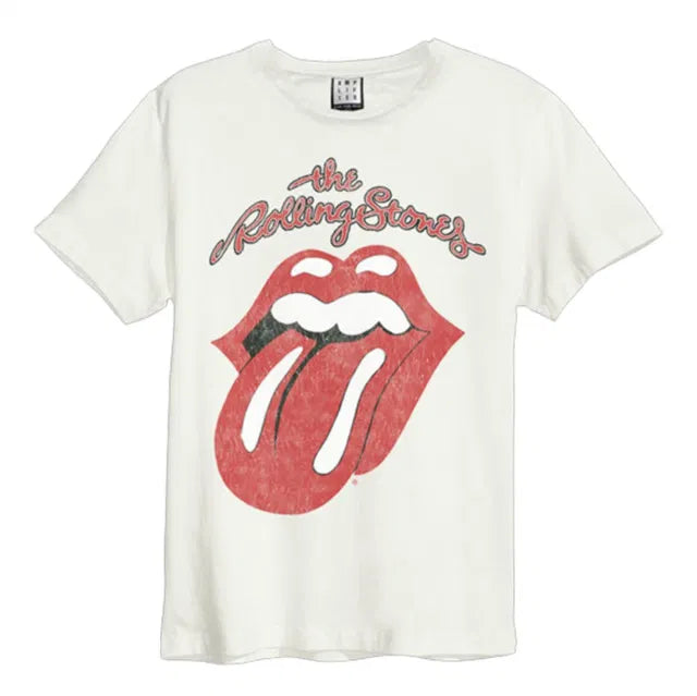 Rolling Stones Vintage Tongue Amplified X Large Vintage White T Shirt
