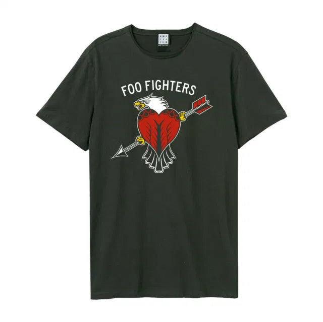 Foo Fighters - Eagle Tattoo Amplified Vintage Charcoal Large T Shirt