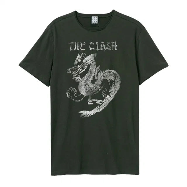 Clash - New Dragon Amplified Vintage Charcoal Medium T Shirt