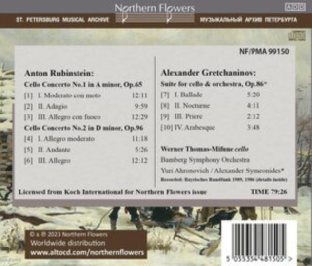 Anton Rubinstein: Cello Concertos Nos. 1 & 2/...
