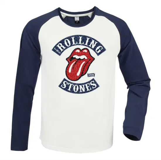 Rolling Stones 1978 Tour Vintage White / Navy X Large Baseball Jersey